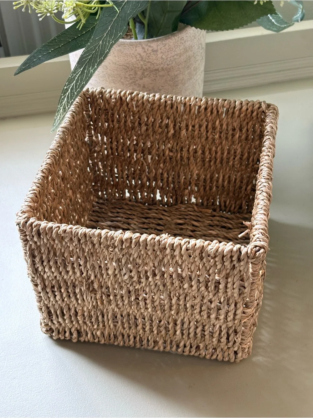 Woven Seagrass Storage Baskets - Brown (Set of 3)
